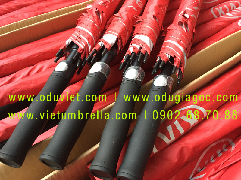 xưởng sản xuất ô dù cầm tay in logo quảng cáo
